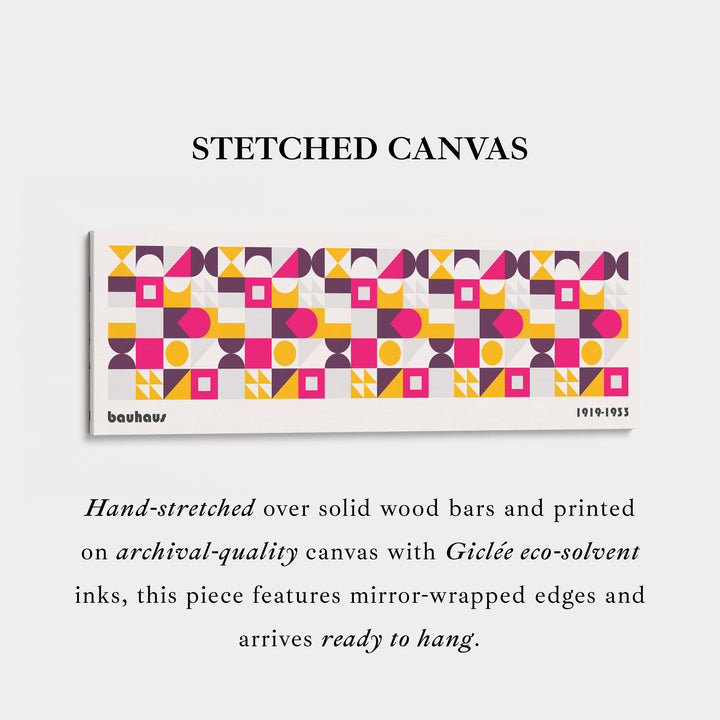 Panoramische Wandkunst Canvas Bauhaus Groot Ingelijst