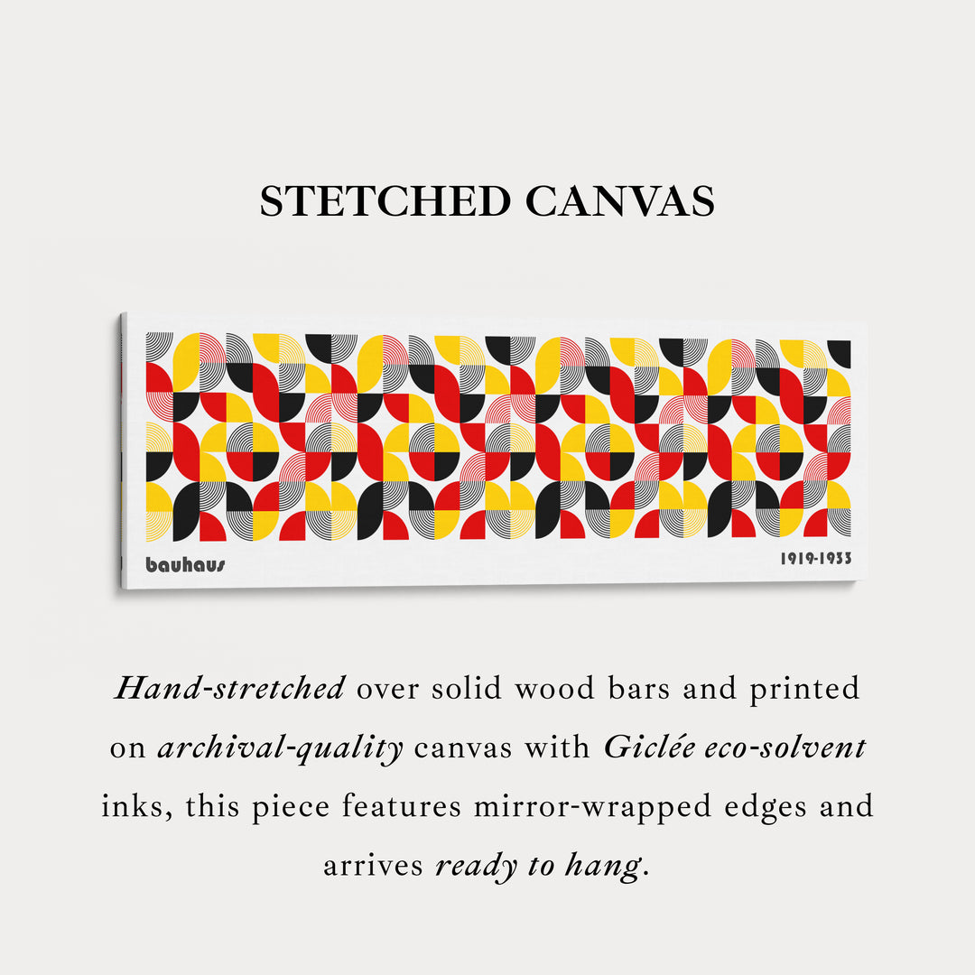 Art mural au-dessus du lit Toile Bauhaus encadrée