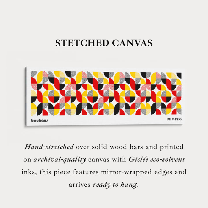 Art mural au-dessus du lit Toile Bauhaus encadrée