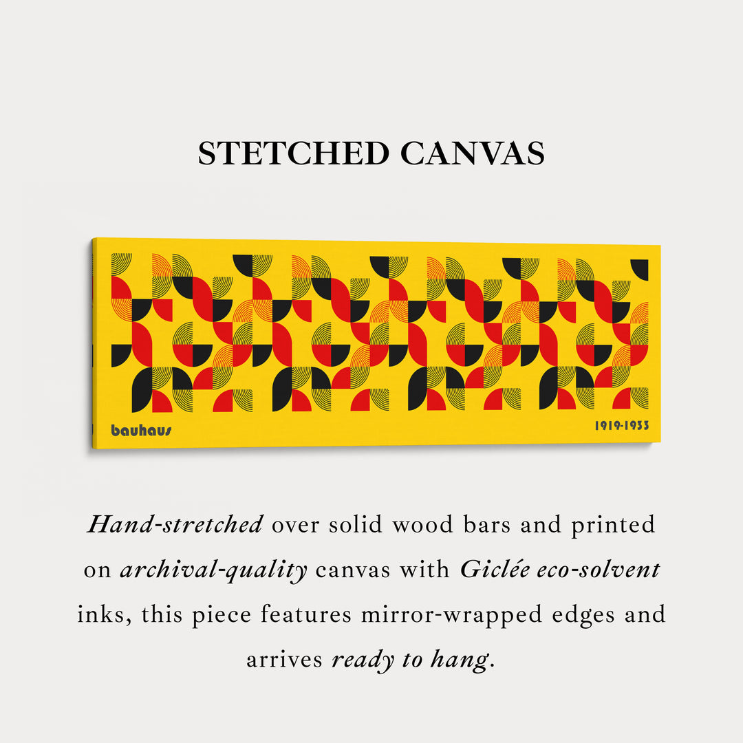 Décoration murale au-dessus du lit Grande toile encadrée Bauhaus