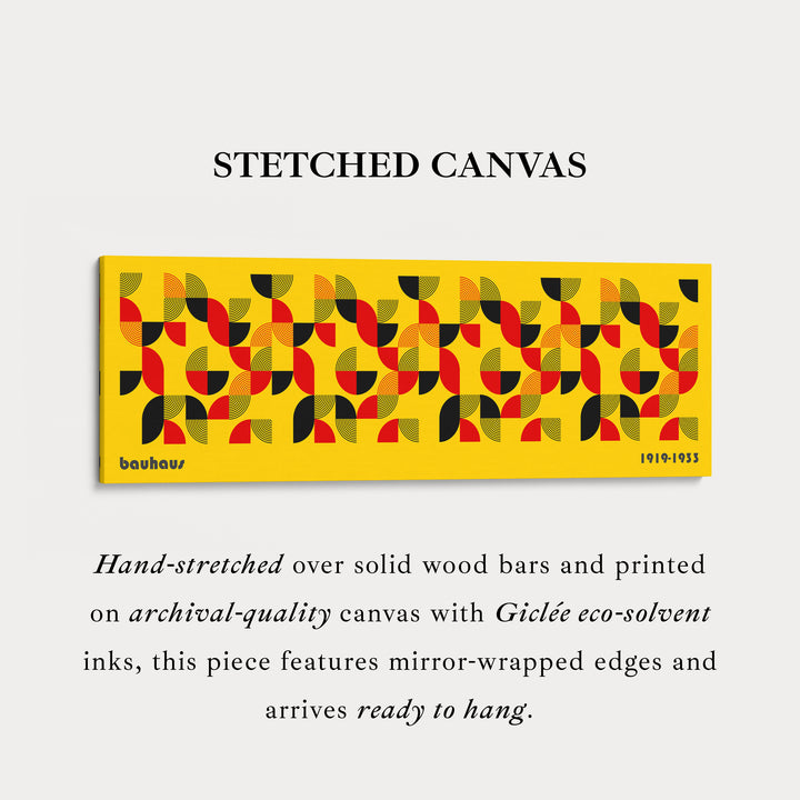 Décoration murale au-dessus du lit Grande toile encadrée Bauhaus