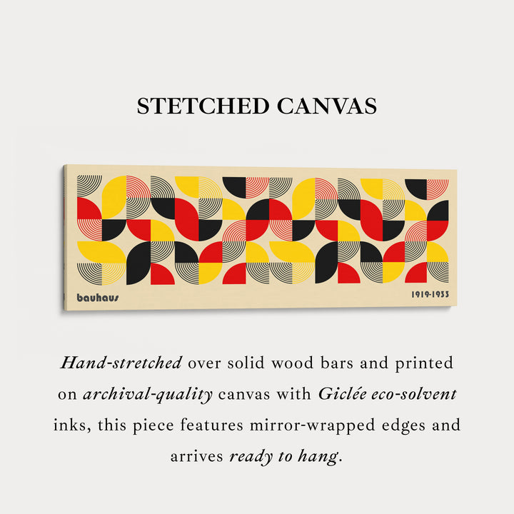 Lange Horizontale Slaapkamer Muurkunst Bauhaus Beige