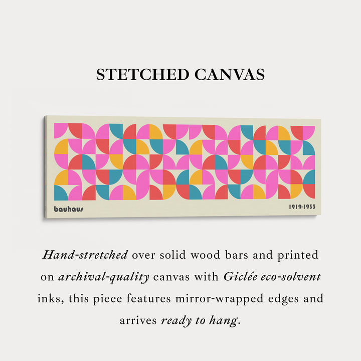 Panoramische woonkamer Bauhaus beige wanddecoratie