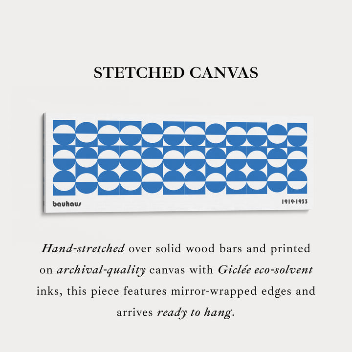 Bauhaus Long Narrow Panoramic Framed Canvas Wall Art