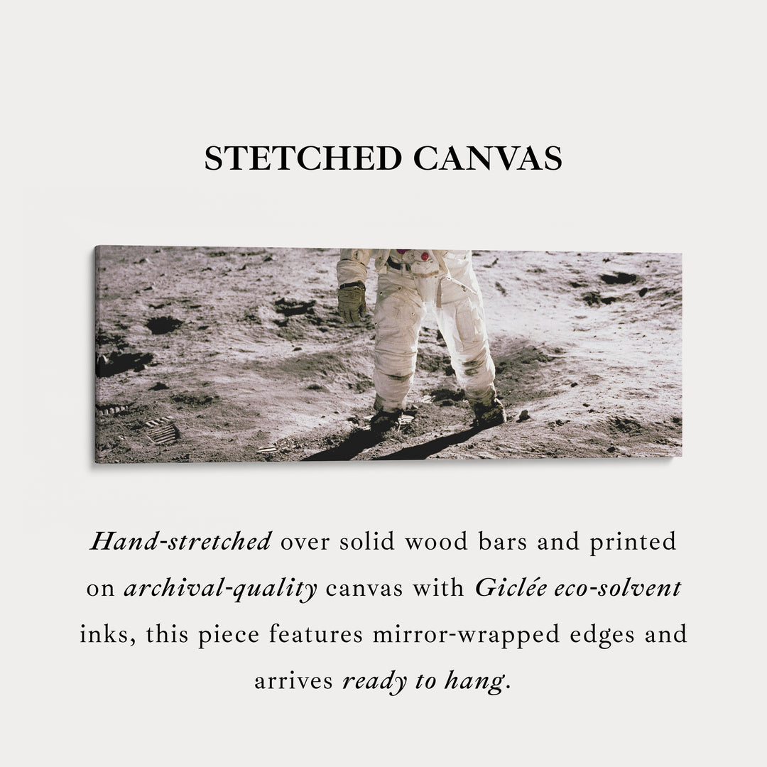 Astronaut Moon Walk Long Horizontal Wall Art