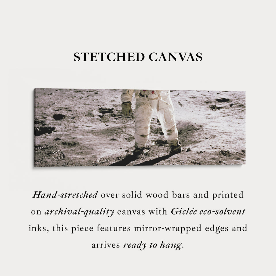 Astronaut Moon Walk Long Horizontal Wall Art