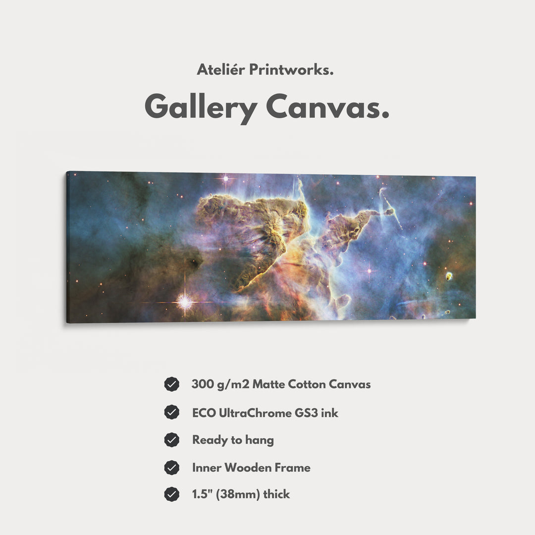 Hubble Nebula Space Photograph Large Framed Narrow Wall Art - H0381
