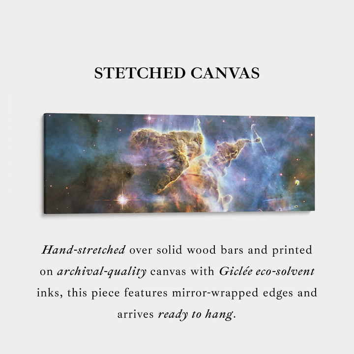 Hubble Nebula Space Photograph Large Framed Narrow Wall Art