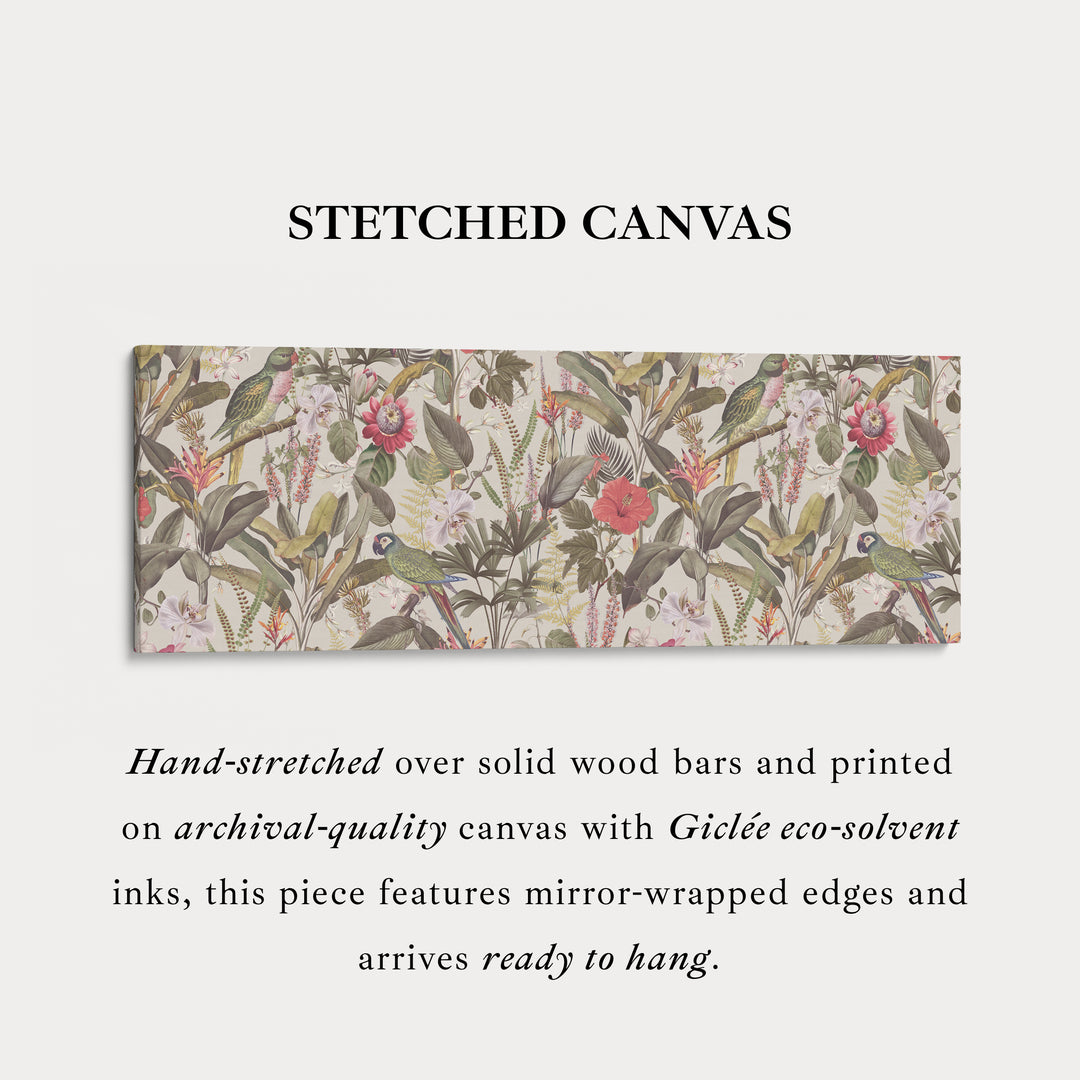 Above Bed Soft Yellow Floral Botanical Canvas Wall Art