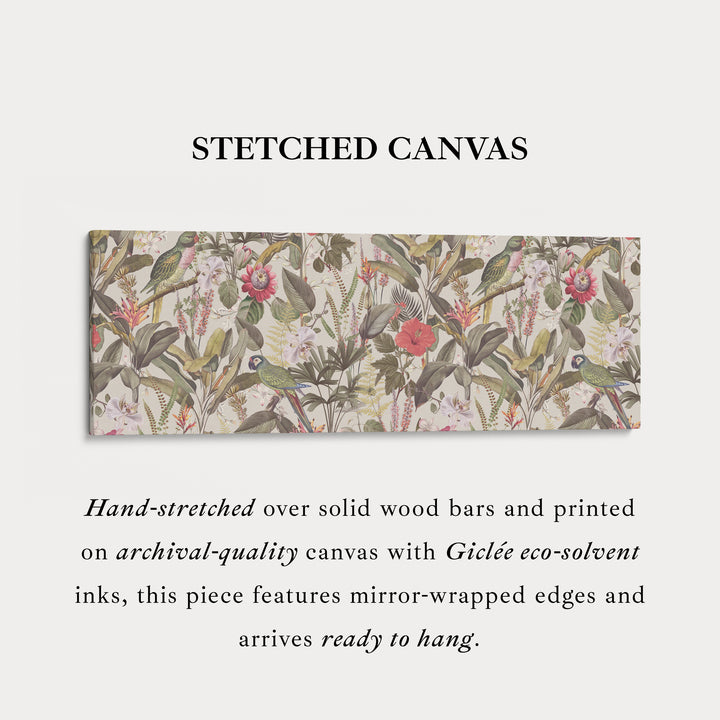 Above Bed Soft Yellow Floral Botanical Canvas Wall Art