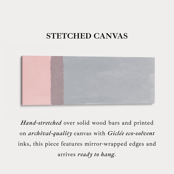 Wide Wall Art Soft Grey And Mauve Neutral For Bedroom Or Living Room