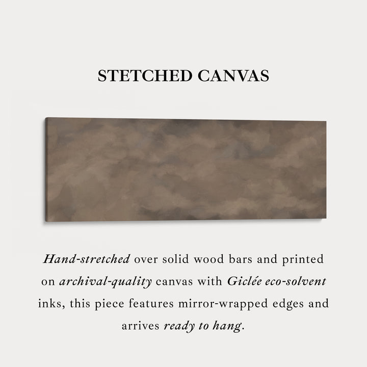 Horizontal Wall Art Earthy Green And Brown Abstract For Living Room