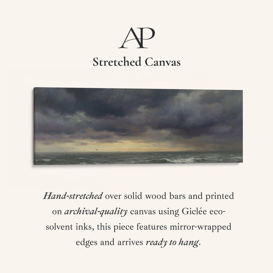 Bedroom Wall Art Stormy Ocean Horizon Oversized Wall Decor Bedroom