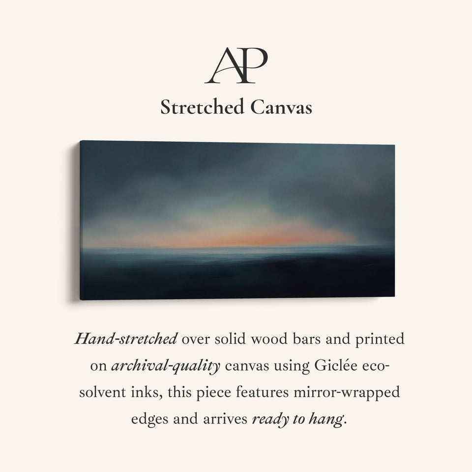Abstracte Oceaan Horizon Horizontale Muurdecoratie Statement Wanddecoratie Slaapkamer