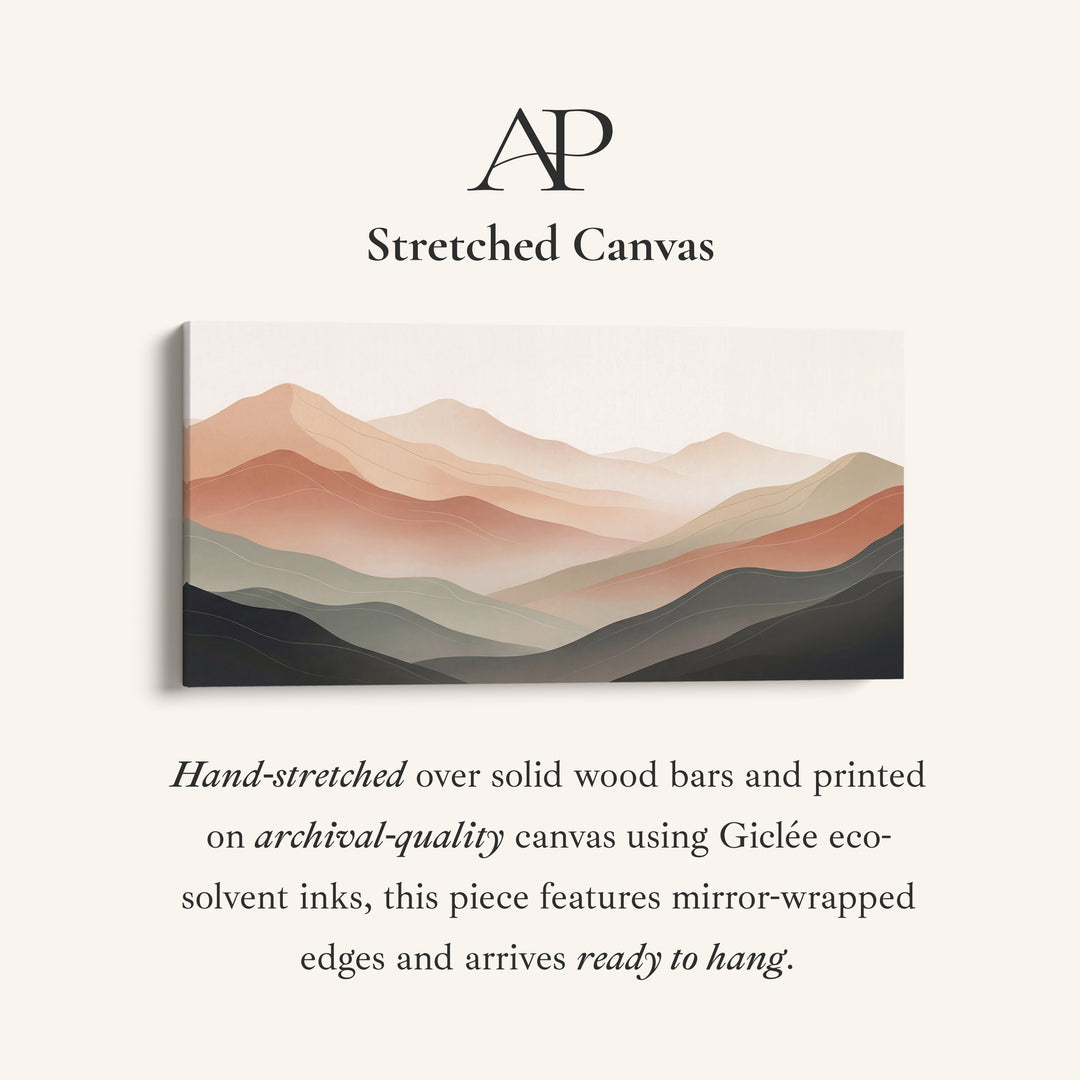 Layered Silhouettes Long Wall Art Extra Wide Canvas For Hallway