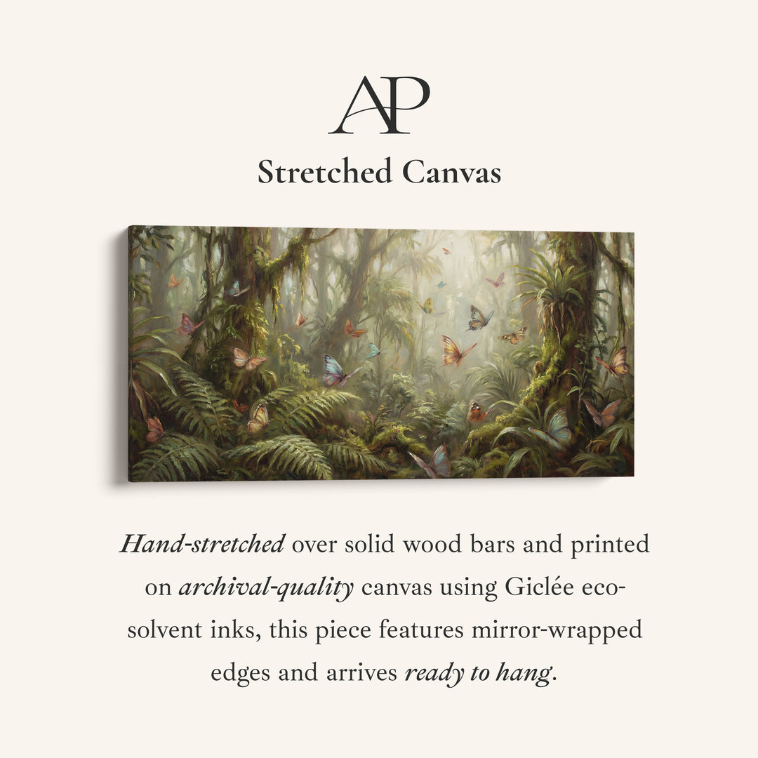 Enchanted Forest horizontal wall art Butterflies Statement Wall Decor Bedroom