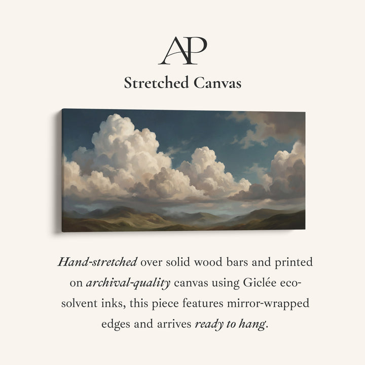 Clouds Over Hills Large Wall Art Oversized Wall Decor For Office