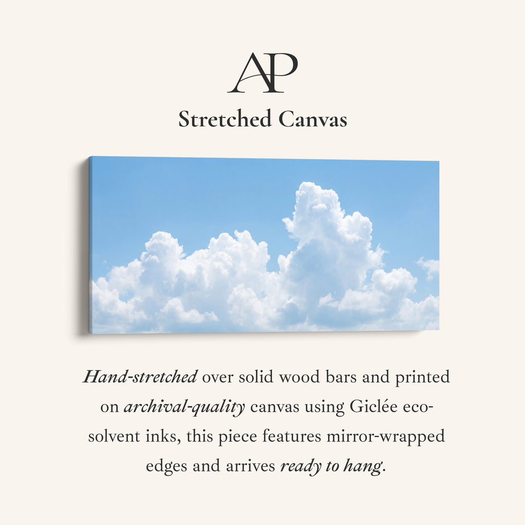 Bright Cumulus Long Wall Art Statement Wall Decor For Hallway