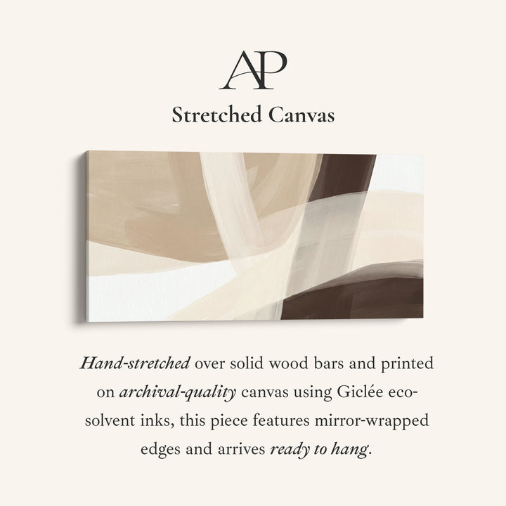 Soft Ribbons Bedroom Wall Art Extra Wide Canvas For Hallway