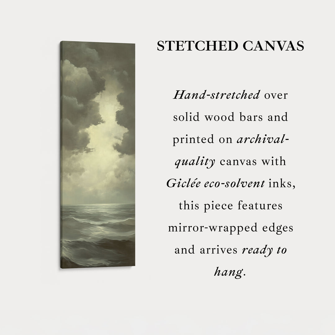 Vintage Sea Painting - Vertical Wall Art