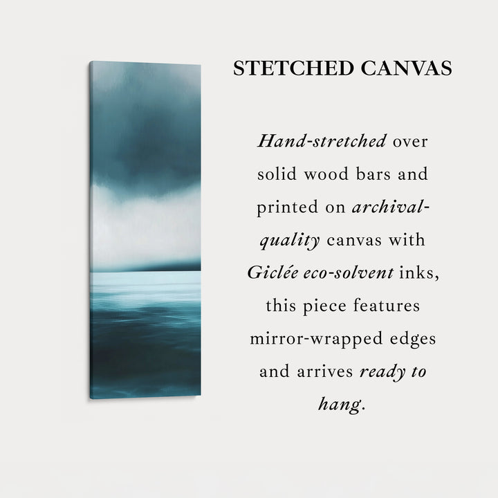 Abstract Ocean Large Vertical Wall Art Canvas