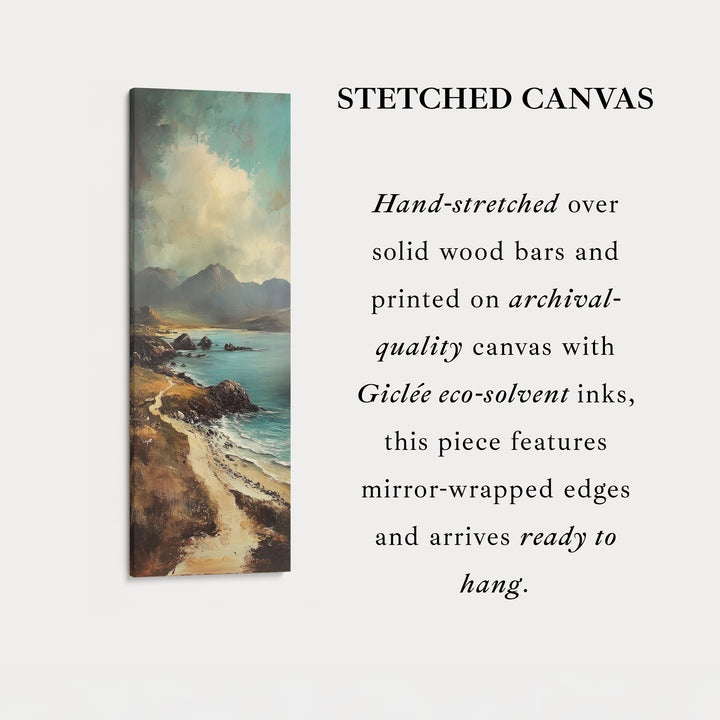 Large Canvas Wall Decor Coastal Tall Narrow Vertical Wall Art