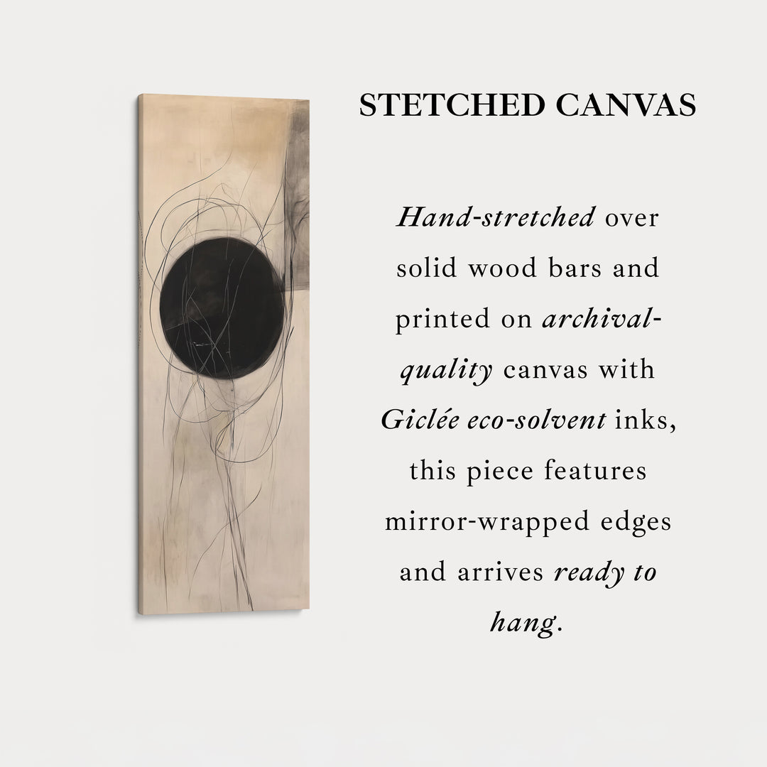 Minimalist Abstract Vertical Thin Large Wall Art Canvas