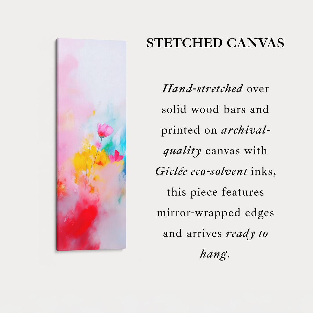 Abstract Large Painting Vertical Long Wall Art Large Canvas Decor