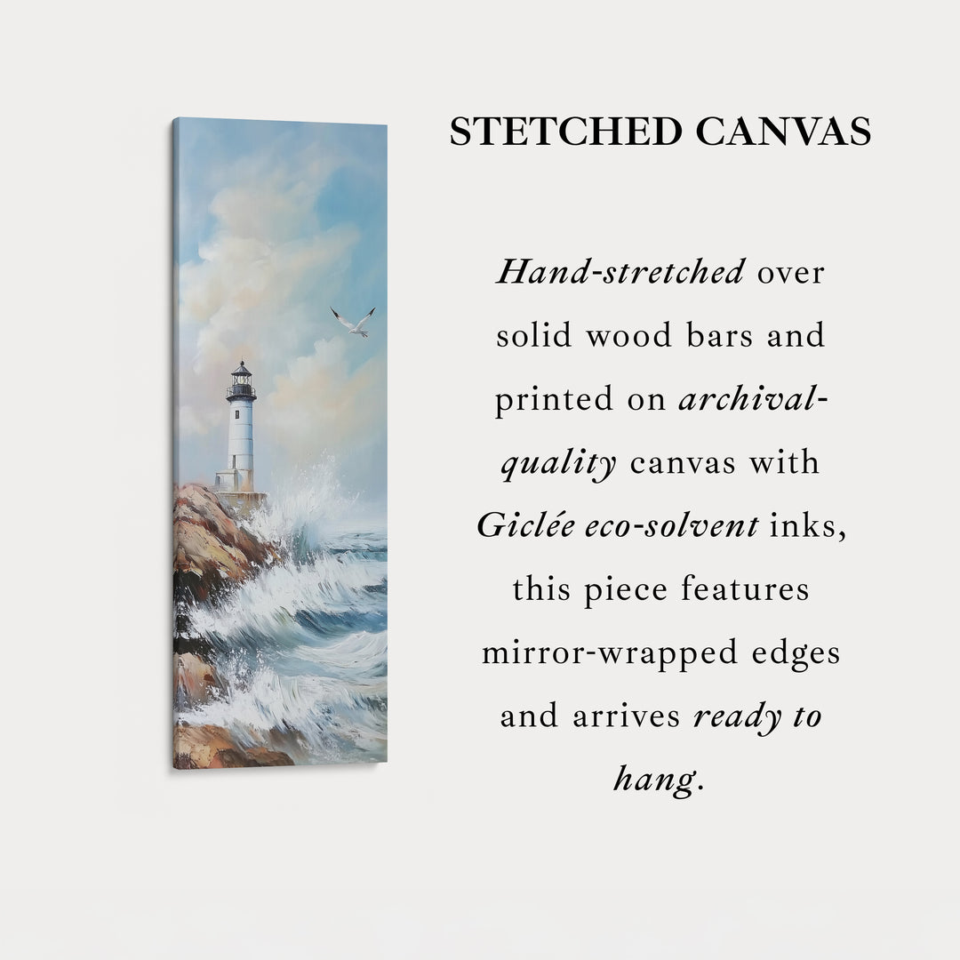 Long Vertical Wall Art - Lighthouse Big Large Picture Decor