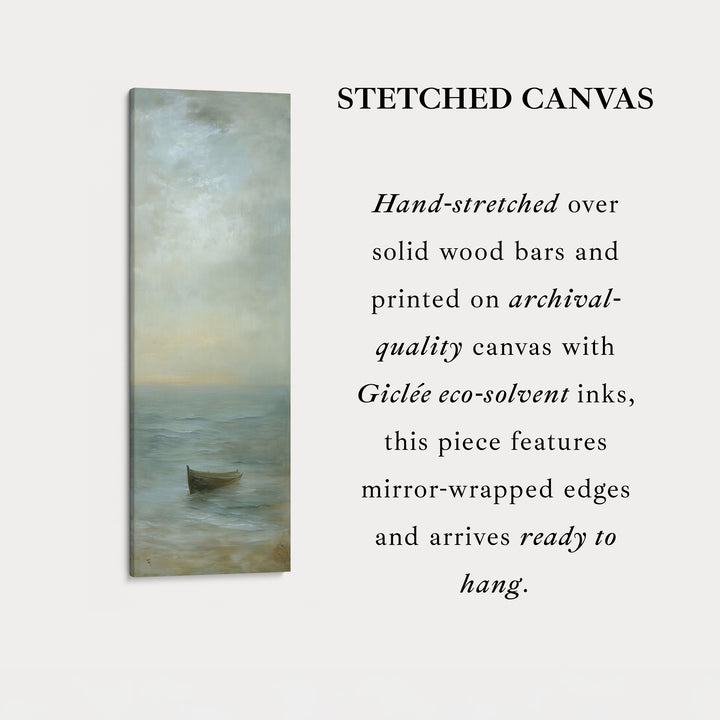 Neutral Coastal Framed Vertical Long Canvas Wall Art Prints for Living Room