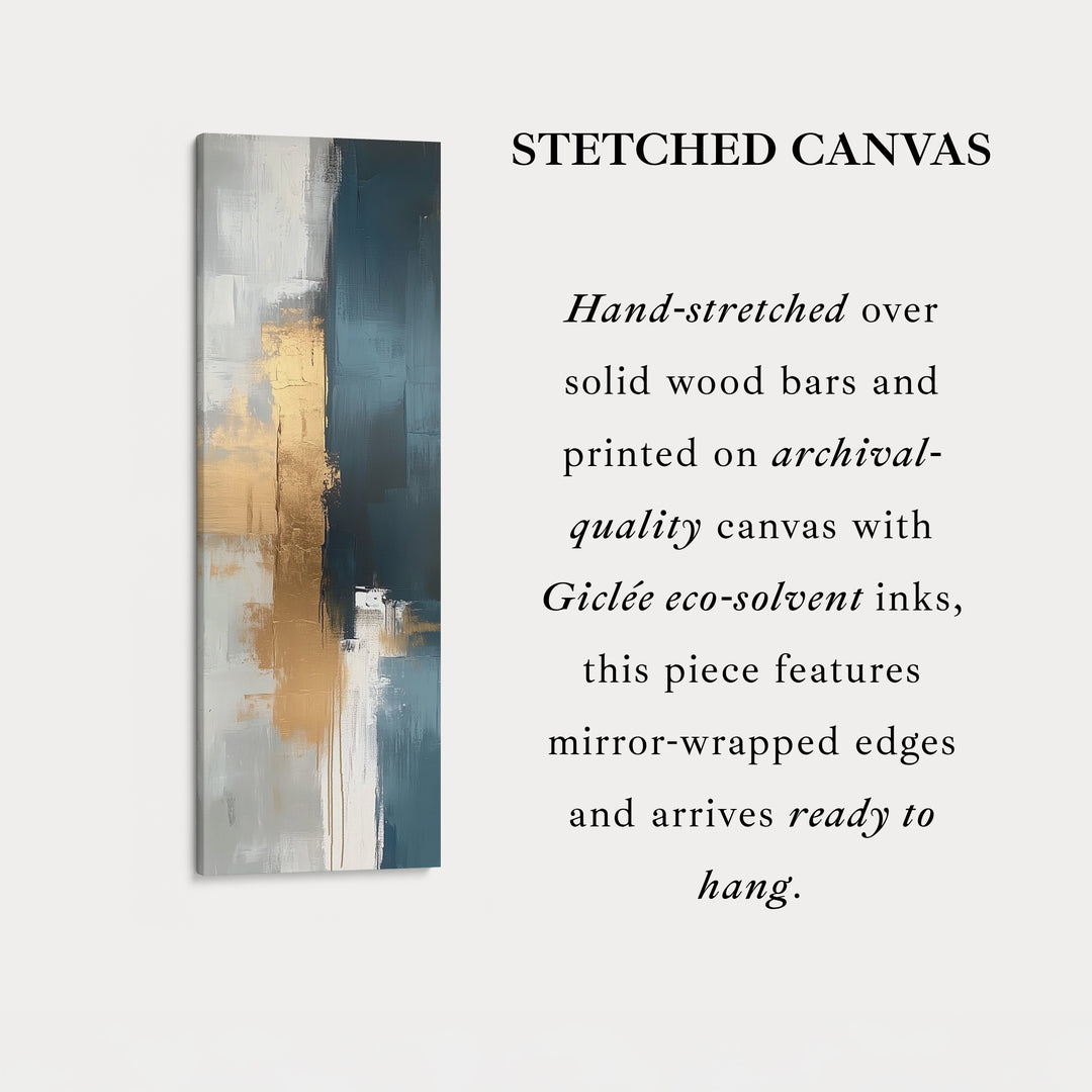 Tall Skinny Gold Abstract Wall Decor