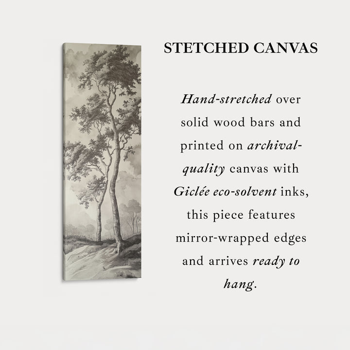 Vintage English Countryside Large Long Vertical Wall Art