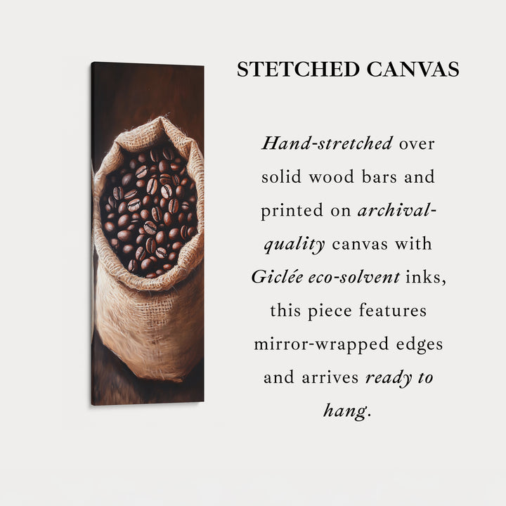 Vertical Decor Coffee Shop Wall Art Tall Slim