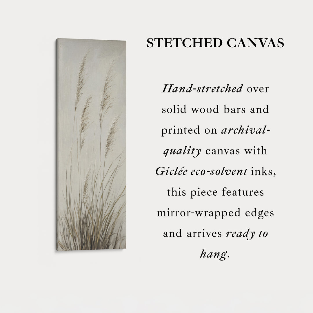 Wild Grass Vertical Wall Decor Tall Hallway Decor