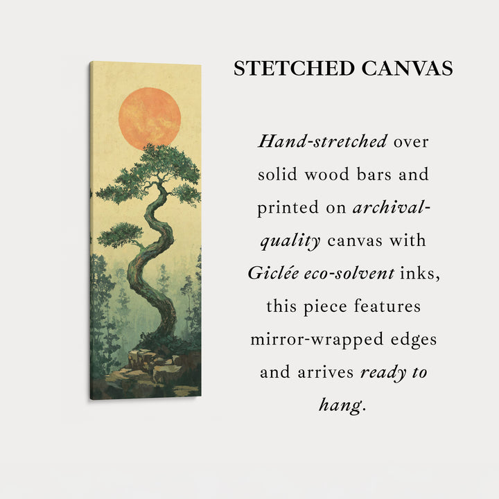 Vertical Wall Art Bonsai Tree