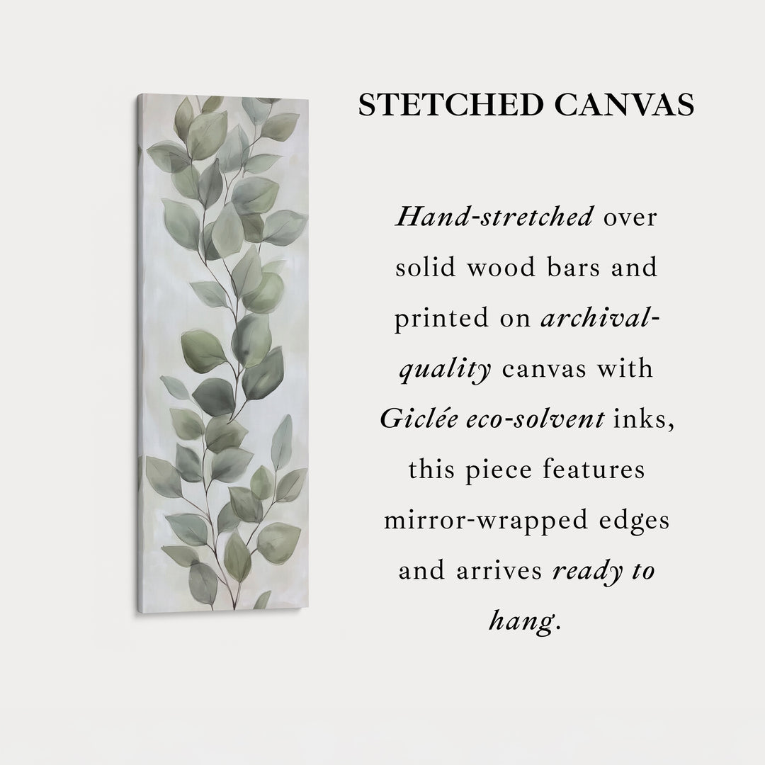 Eucalyptus Leaves Vertical Wall Art