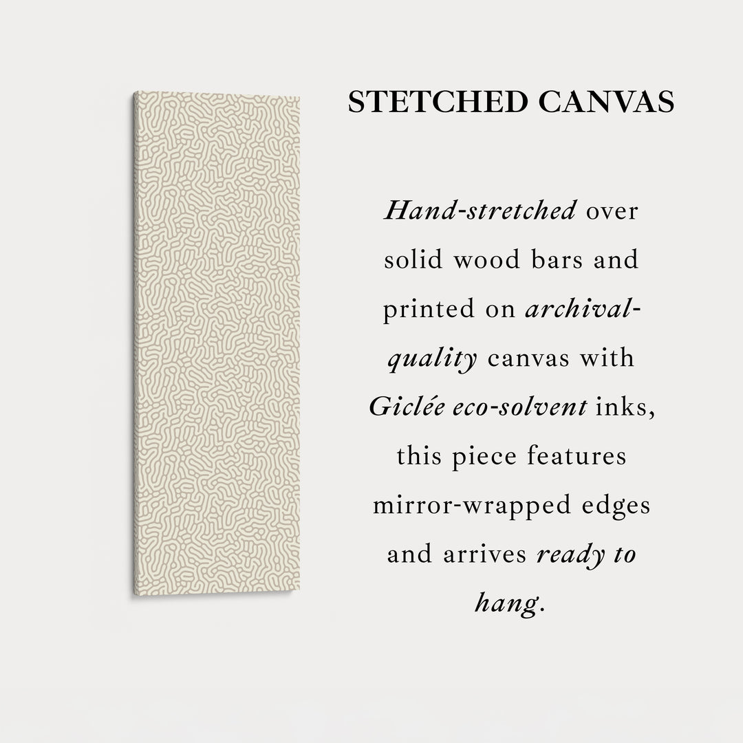 Minimalist Beige Abstract Pattern Vertical Wall Decor