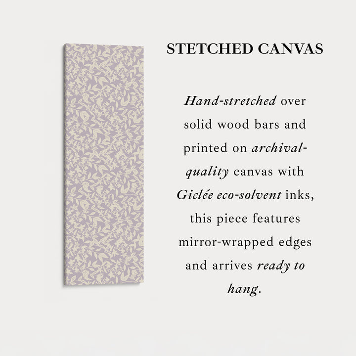 Botanical Beige & Purple Floral Framed Floral Wall Art