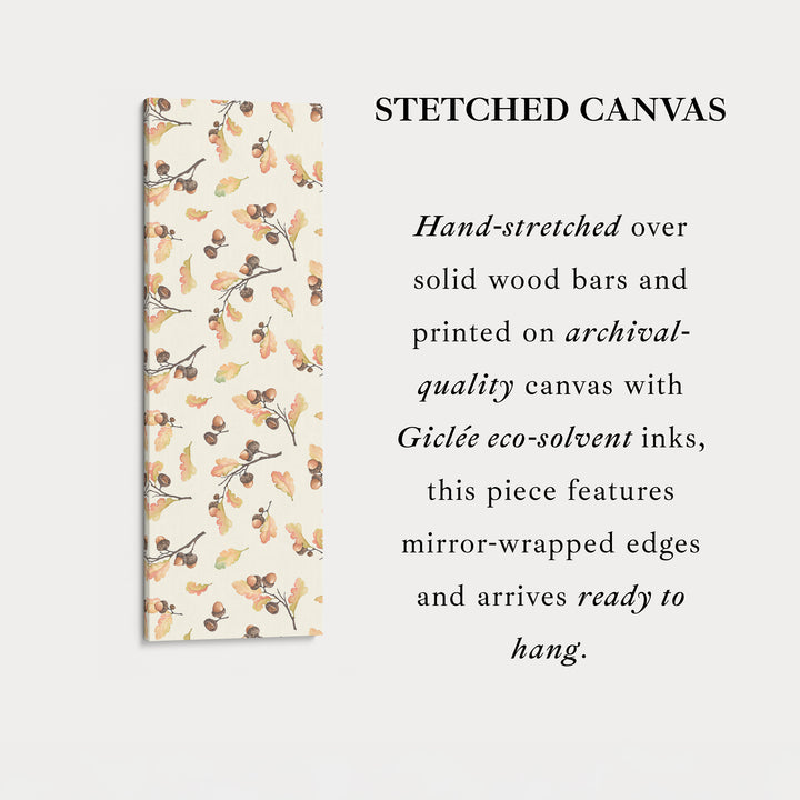 Illustration de gland longue décor mural vertical encadré