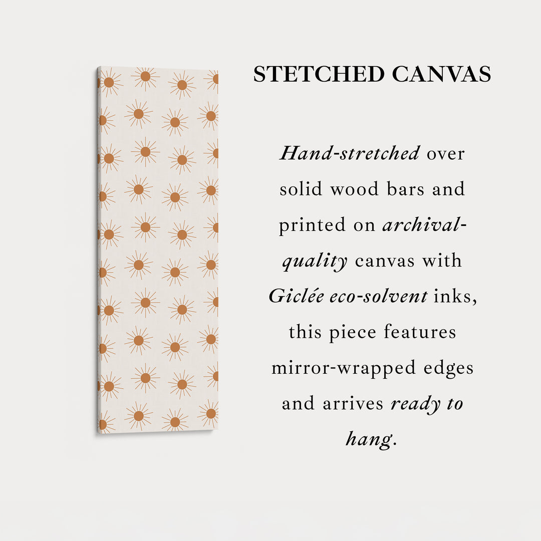 Art mural vertical long Boho Soleil Art mural