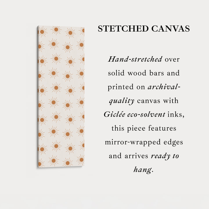 Art mural vertical long Boho Soleil Art mural