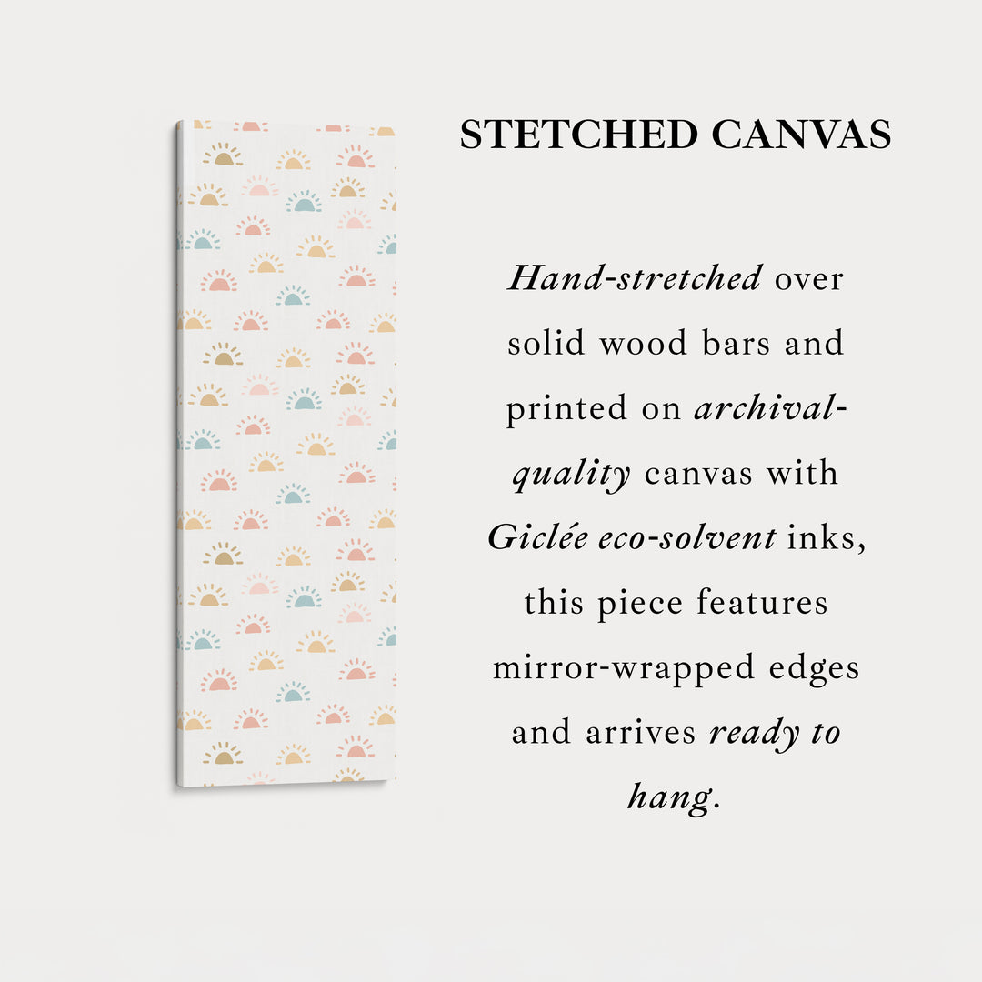 Vertical Kids Room Wall Decor Sun Doodle