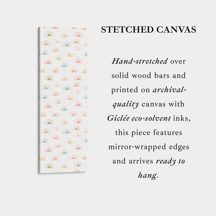 Vertical Kids Room Wall Decor Sun Doodle