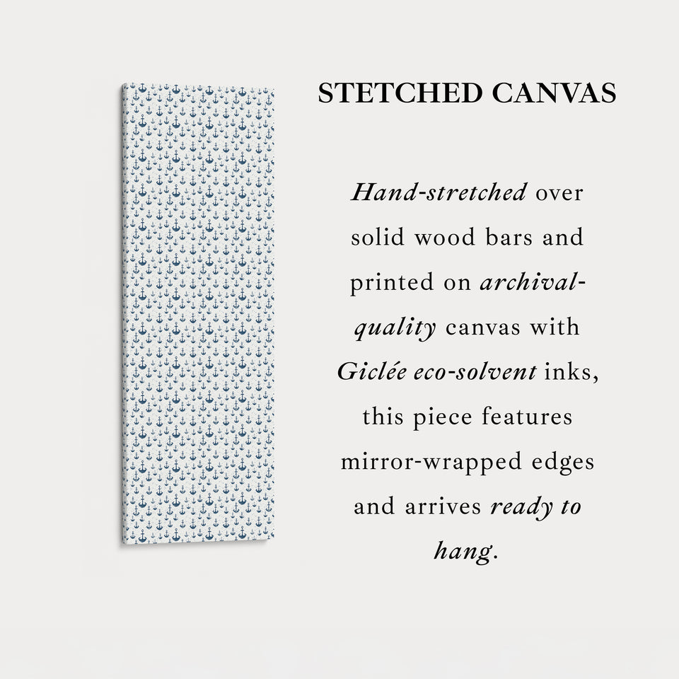 Nautisch thema lange verticale wanddecoratie ankers