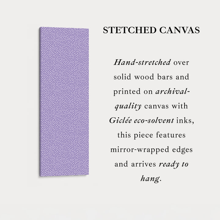 Purple Wriggly Vertical Narrow Wall Art