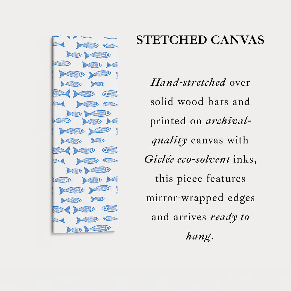 Sardines Vertical Kitchen Long Wall Decor