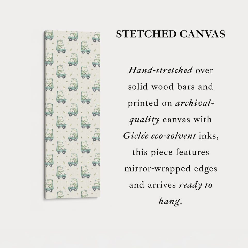 Art mural vertical long et étroit crocodile pour chambre d'enfant