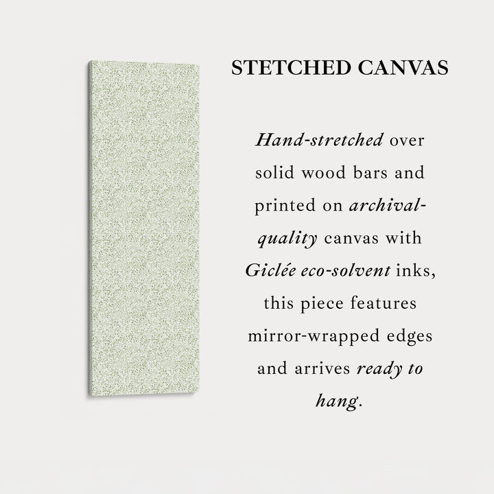 White & Green Large Botanical Bedroom Long Wall Decor