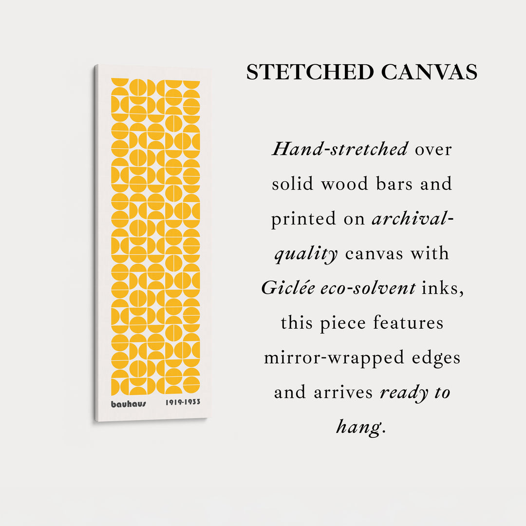 Yellow Bauhaus Vertical Retro Wall Decor
