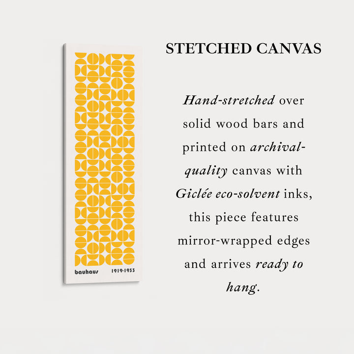 Yellow Bauhaus Vertical Retro Wall Decor